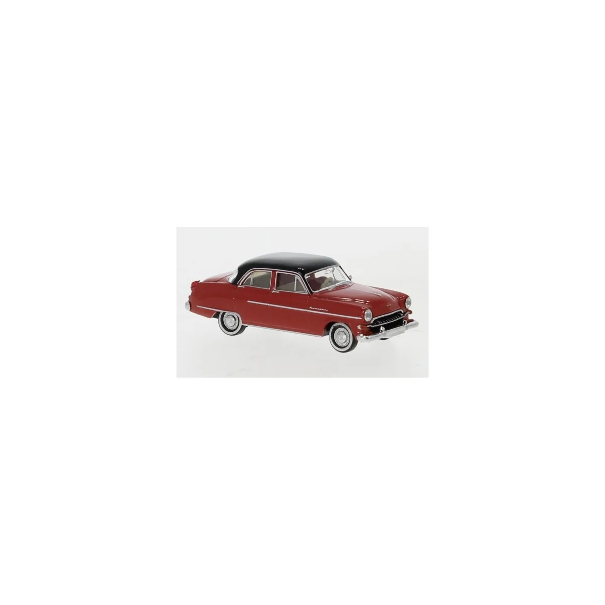 Brekina 20874 Opel Kapitän 1954, red with black roof - Sai_20874