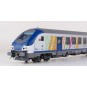 Lsm_41231DC-LS Models 41231DC Set de 3 voitures TER Alsace, voiture pilote, SNCF, logo carmillon, éclairage
