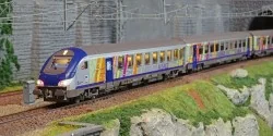 LS Models 41231DC Set de 3 voitures TER Alsace, voiture pilote, SNCF, logo carmillon, éclairage Ls models Lsm_41231DC - 1
