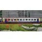 Lsm_41231DC-LS Models 41231DC Set de 3 voitures TER Alsace, voiture pilote, SNCF, logo carmillon, éclairage