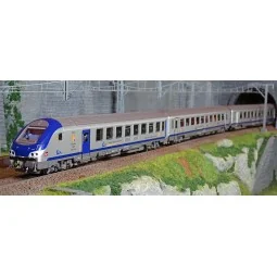 LS Models 41234DC Set of 3 TER PACA coaches, driving trailer, SNCF,...