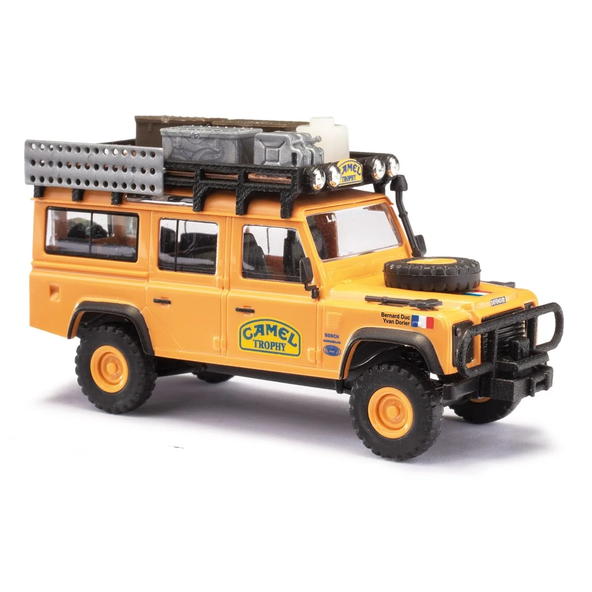 Busch 50379 Land Rover Defender Vehicle, Camel Trophy France Busch 50379 Land Rover Defender Vehicle, Camel Trophy France
