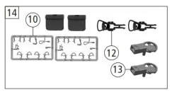 Roco 144002 Tete d'attelage à boucle, sachet de détaillage pour Y8000 Roco Roco_144002 - 1
