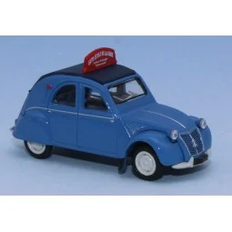 SAI 6021 Citroën 2CV 1958, AZLP 1958, glacier blue, top up, Driving...