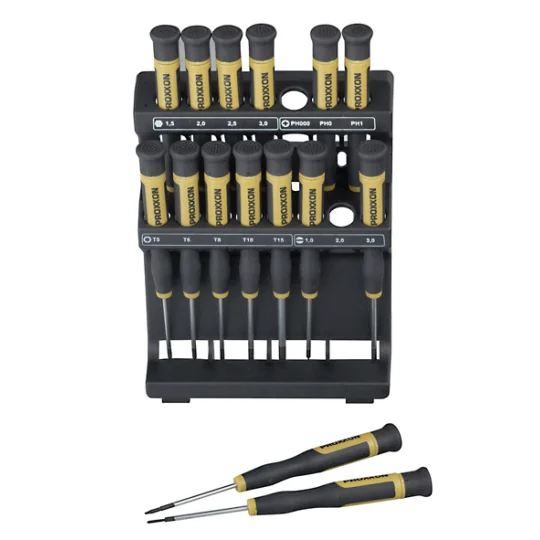 Proxxon 15-Piece Micro Screwdriver Set with Stand PRX-28148-Proxxon 15-Piece Micro Screwdriver Set with Stand - PRX-28148