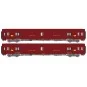 Lsm_40443-LS Models 40443 Set of 2 UIC Postal Cars, Brown PTT, PA UIC + PA UIC
