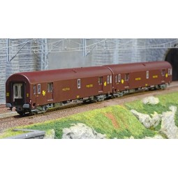 LS Models 40443 Set of 2 UIC Postal Cars, Brown PTT, PA UIC + PA UI...