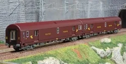 LS Models 40444 Set de 2 voitures Postales UIC, brun PTT, PA UIC + PA UIC Ls models Lsm_40444 - 1