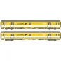 Lsm_40446-LS Models 40446 Set de 2 voitures Postales UIC, jaune/blanche, toit gris, inscription PTT, PA UIC + PA UIC