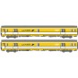 Lsm_40446-LS Models 40446 Set of 2 UIC postal vans, yellow/white, grey roof, PTT markings, UIC postal van + UIC postal van