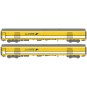 Lsm_40447-LS Models 40447 Set of 2 UIC postal coaches, yellow/white, grey roof, PTT markings, Pe UIC + Pe UIC