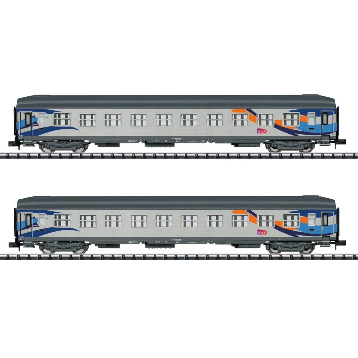 MiniTrix 18211 Set of 2 "Cruise" long-distance passenger cars, SNCF...