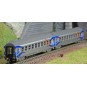 Trix_18211-MiniTrix 18211 Set of 2 "Cruise" long-distance passenger cars, SNCF, N scale