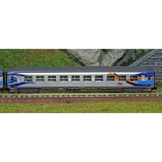 Trix_18211-MiniTrix 18211 Set de 2 voitures de grandes lignes "Croisière", SNCF, échelle N