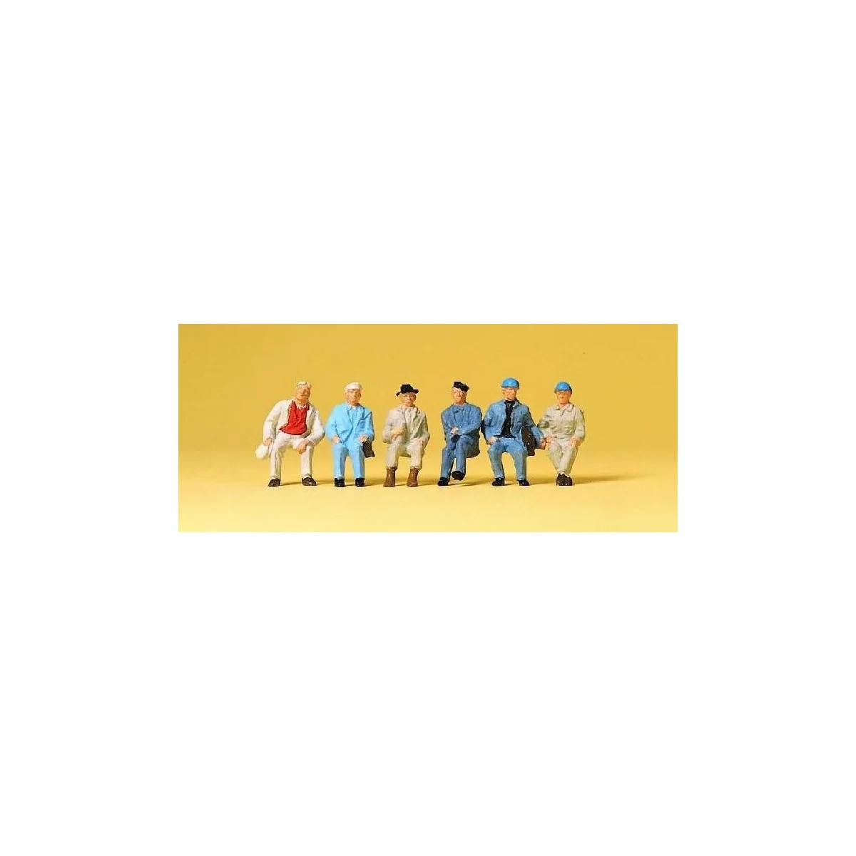 Preiser 14145 Personnages, ouvriers assis Preiser Preiser_14145 - 1