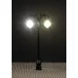 Faller_180207-Faller 180207 Eclairage, Réverbère de parc LED, double lampe boule suspendue 7.5cm, avec LED