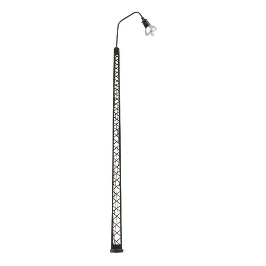 Faller_180209-Faller 180209 Eclairage, Lampadaire cintrée sur poteau en treillis, 14.5cm, avec LED