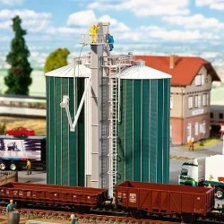Faller 120260 Model Kit, Double Silo