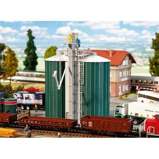 Faller 120260 Maquette, double silo Faller Faller_120260 - 1 FALLER_120260-Faller 120260 Maquette, double silo