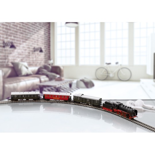 Marklin_81874-Marklin 81874 Passenger Train Starter Set - Museum, Steam Locomotive, Z Scale
