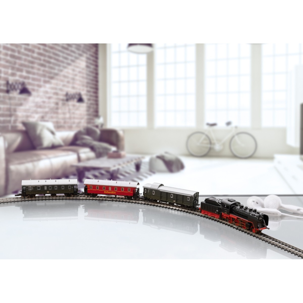 Marklin 81874 Passenger Train Starter Set - Museum, Steam Locomotiv...