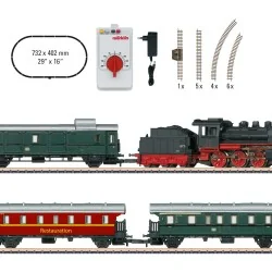 Marklin 81874 Passenger Train Starter Set - Museum, Steam Locomotiv...