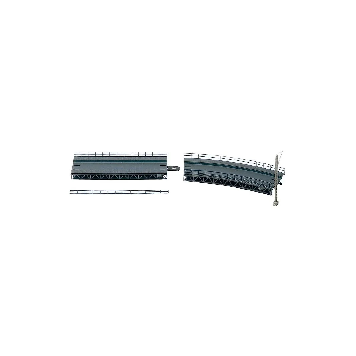 Faller 120471 Model Kit, Single-track Ramp R: 437.5mm