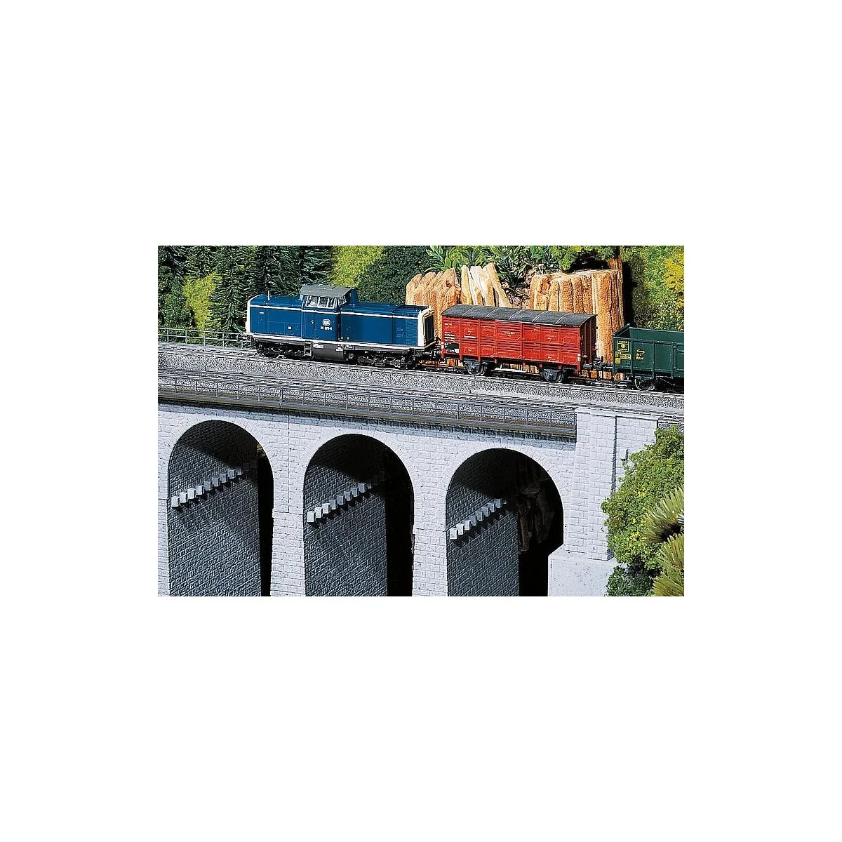 Faller 120478 Model Kit, Upper Section of Curved Viaduct R:360mm 30° Faller 120478 Model Kit, Upper Section of Curved Viaduct R:360mm 30°