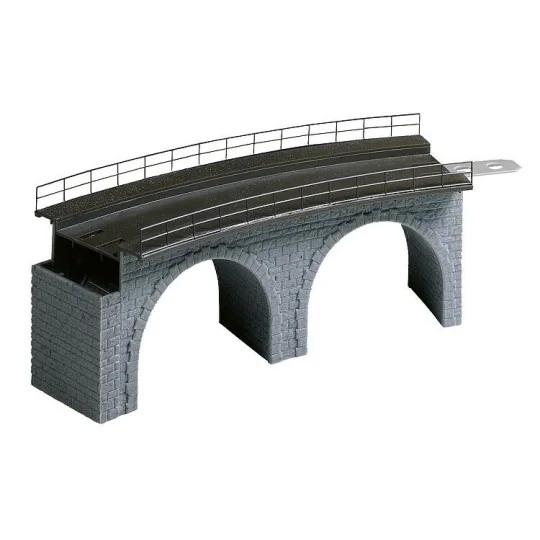 Faller_120478-Faller 120478 Model Kit, Upper Section of Curved Viaduct R:360mm 30°