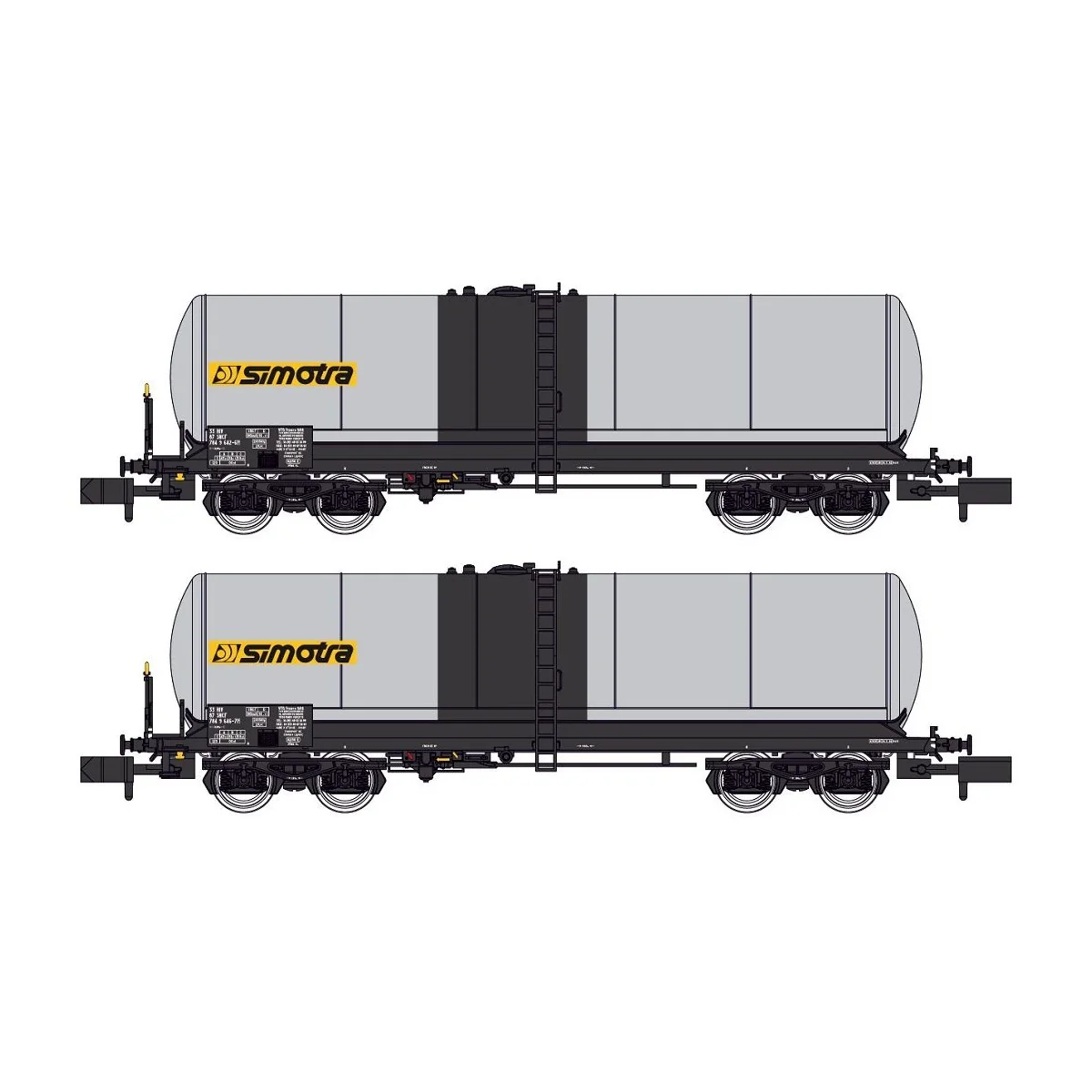 REE Modeles NW241 Set of 2 long ANF tank wagons, Liquid fertilizer ...