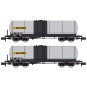 NW-241-REE Modeles NW241 Set de 2 wagons citernes ANF longues, Transport d’engrais liquides, SNCF, SIMOTRA, N- 1/160
