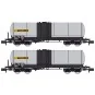 NW-241-REE Modeles NW241 Set of 2 long ANF tank wagons, Liquid fertilizer transport, SNCF, SIMOTRA, N- 1/160