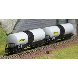REE Modeles NW241 Set de 2 wagons citernes ANF longues, Transport d’engrais liquides, SNCF, SIMOTRA, N- 1/160 Ree Modeles NW-241