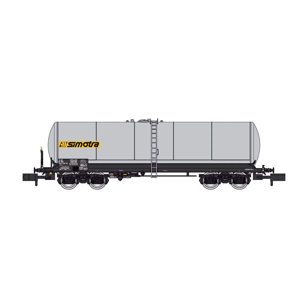 REE Modeles NW240 Wagon citernes ANF longue, Transport d’engrais liquides, SNCF, SIMOTRA, N- 1/160 Ree Modeles NW-240 - 3