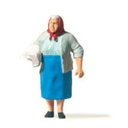 Preiser 28255 Character, Newspaper delivery girl - Preiser_28255