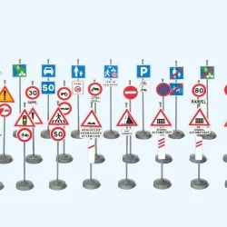 Preiser 18206 Set of 40 French road signs - Preiser - Preiser_18206