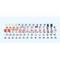 Preiser_18206-Preiser 18206 Set of 40 French road signs