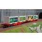 Trix_24509-Trix 24509 Set of 2 container wagons, DB AG, "Carlsberg und Tuborg"