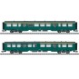 Trix_23222-Trix 23222 Set de 2 voitures voyageurs M2, SNCB / NMBS, éclairage intérieur