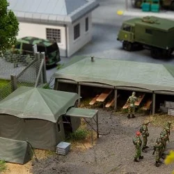 Faller 144108 Model Kit, Military Tents - Faller - Faller_144108