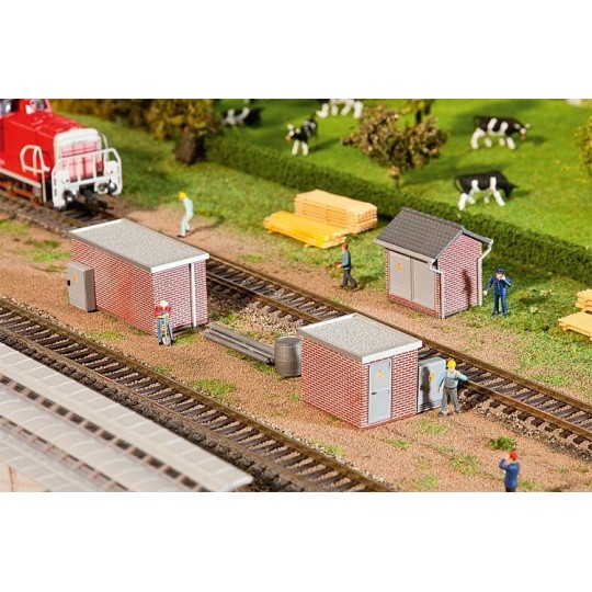 Faller_120239-Faller 120239 Model Kit, Brick Transformer Station - Faller_120239