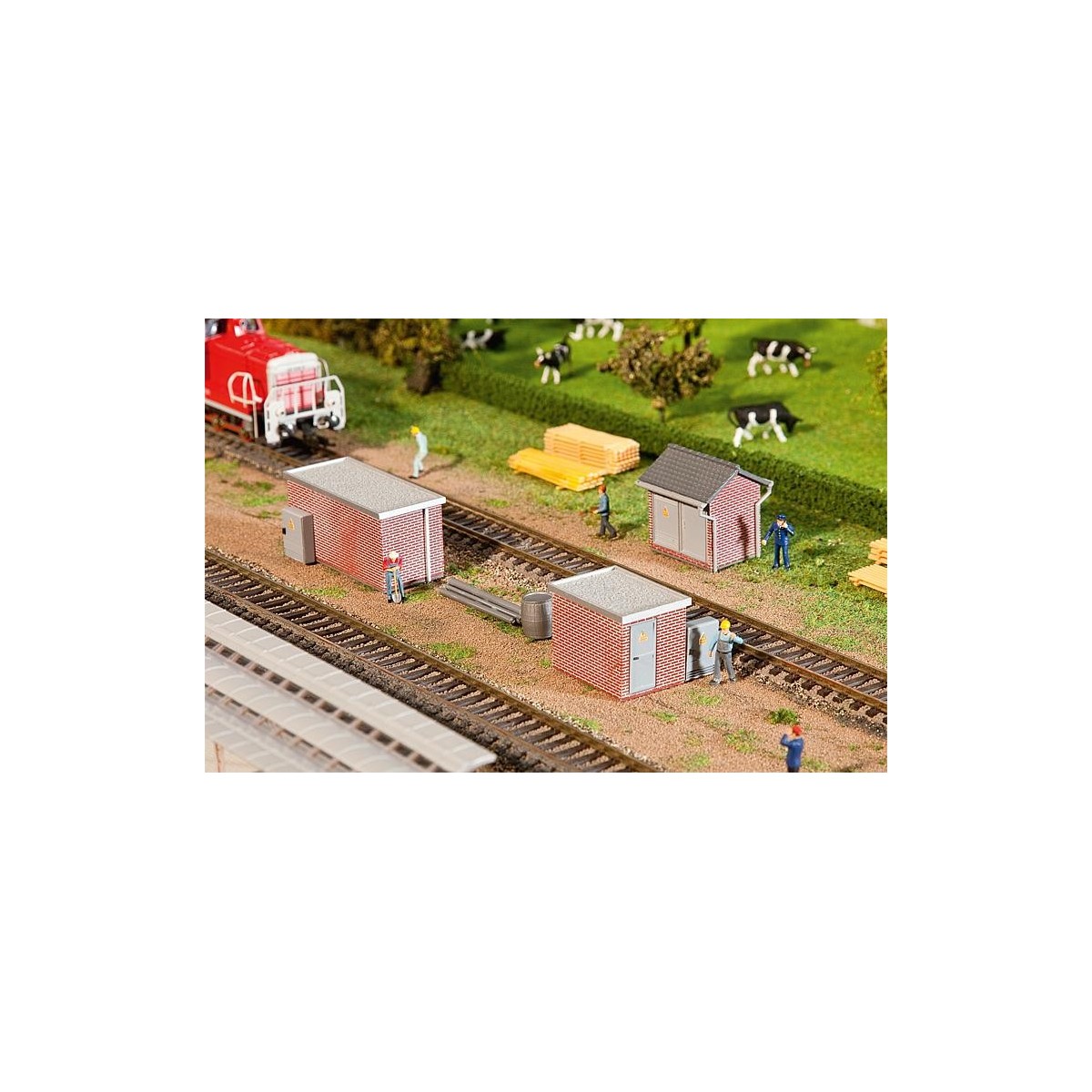 Faller 120239 Model Kit, Brick Transformer Station - Faller_120239