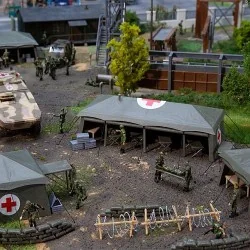 Faller 144109 Model Kit, Infirmary Tents - Faller - Faller_144109