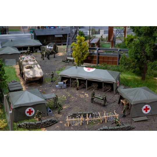 Faller 144109 Maquette, Tentes infirmeries Faller Faller_144109 - 1 Faller_144109-Faller 144109 Maquette, Tentes infirmeries - Faller_144109