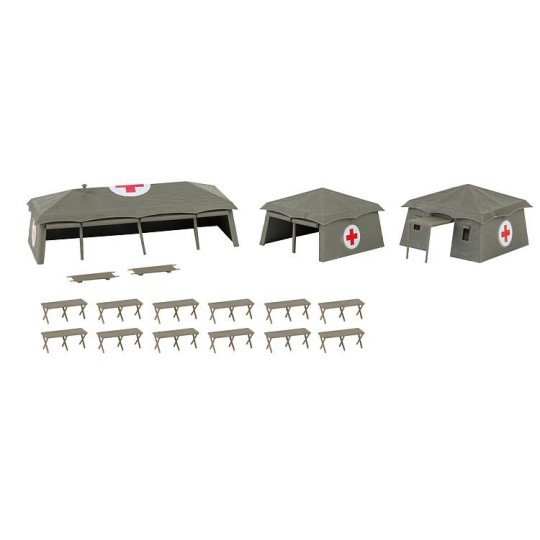 Faller 144109 Maquette, Tentes infirmeries Faller Faller_144109 - 2 Faller_144109-Faller 144109 Maquette, Tentes infirmeries - Faller_144109