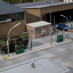 Faller 144105 Model Kit, Military Gas Station - Faller - Faller_144105