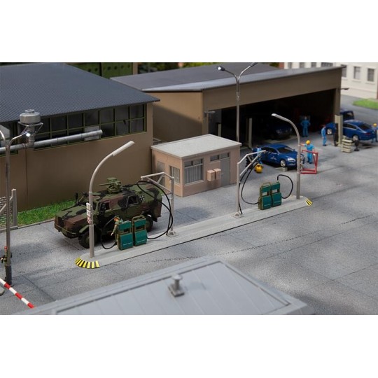 Faller_144105-Faller 144105 Maquette, Station-service militaire