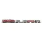 Piko 97935 Analog Starter Set with BR130 CSD Locomotive and Freight... Piko_97935-Piko 97935 Analog Starter Set with BR130 CSD Locomotive and Freight Wagons