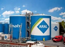 Faller 130485 Model Kit, Industrial Park, Aral Tanks