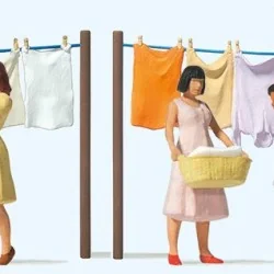 Preiser 10741 Personnages, Femmes étendant du linge Preiser Preiser_10741 - 1